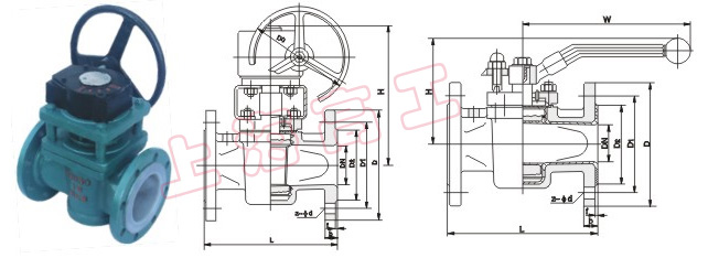 X343F46 襯里旋塞閥