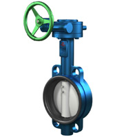 D371X 對夾式蝸輪傳動(dòng)軟密封蝶閥