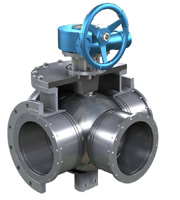 Q45F 三通四密封球閥